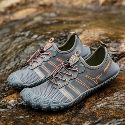 Water Shoes Women Men Barefoot Upstream Aqua Shoes Sneaker Plus Size Beach Wading Sea Swimming Shoes Mesh Outdoor Sport Footwear