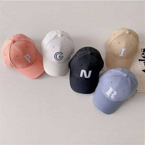 Autumn Fashion Baseball Hats For Kids Boys Girls Letters Embroidery Baby Sun Hats Spring Summer Children Caps