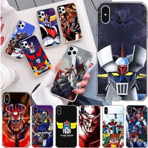 HOTCASHOP Mazinger Z Phone Case for iphone 12 pro max mini 11 pro XS MAX 8 7 6 6S Plus X 5S SE 2020 XR cover