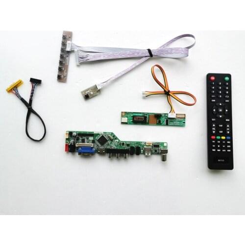 For N154Z1-L01/L02 Remote+Inverter+keyboard 1CCFL 30Pin LVDS T.V56 controller board LCD display panel VGA AV USB RF DIY kit