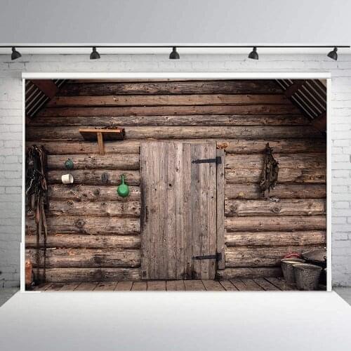 BEIPOTO Vintage Wood Door Wall Backdrop Indoor Photography background Photo studio props photocall photo shoot B-175