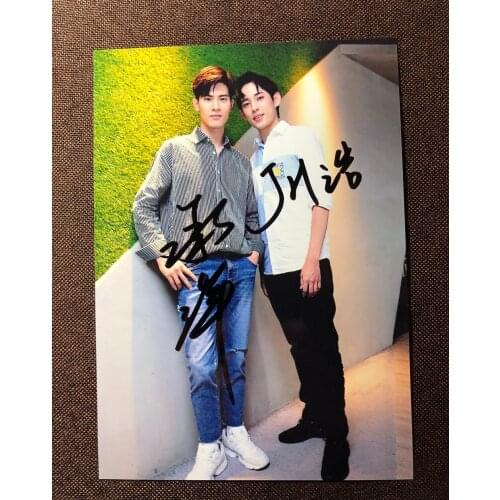 Trapped/HIStory3 Xu Junhao Wu Cheng Yang autographed photo 5*7 122019O