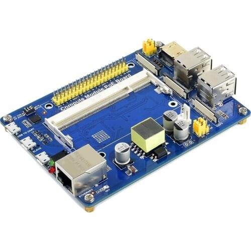 Compute Module IO Board with PoE Feature Composite Breakout Board for Raspberry Pi CM3 / CM3L / CM3+ / CM3+L