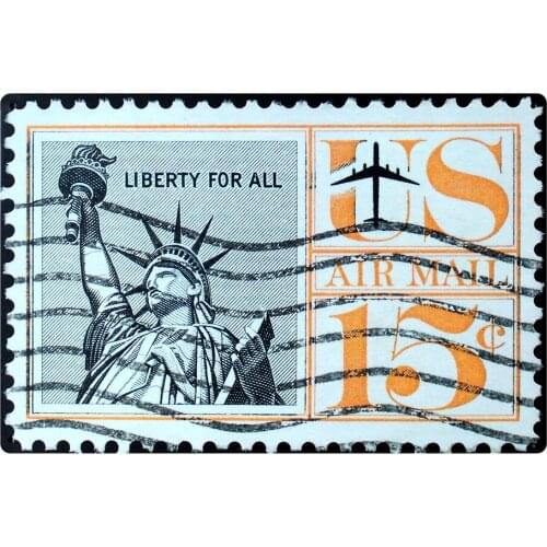 [ Mike86 ] Liberty for all Retro Metal Stamp Bedroom Decoration Old Wall art Craft 20*30 CM Mix Items B-330