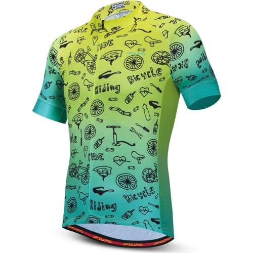 Men‘s Cycling Jerseys Summer Bicycle Clothes Breathable mtb Shirts Summer Bike Tops Quick Dry