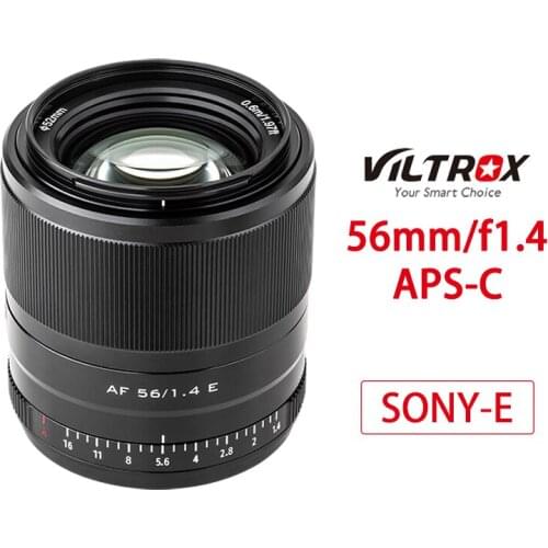 Viltrox 56mm F1.4 E mount Lens for SONY E Cameras STM AF APS-C Fixed Lens for Sony A7M3 A9 A7RII A7C A7RIII A7RIII A7R3