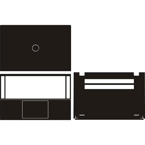 Carbon fiber Vinyl Laptop Sticker Skin Cover Protector for Dell Inspiron 14 7400 14"