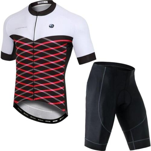 YOCENE OEM Breathable Quick Dry Clothing Compression Cycling Wear Jersey Absorb Sweat Bike Shorts Set For Bicycle Men Suit