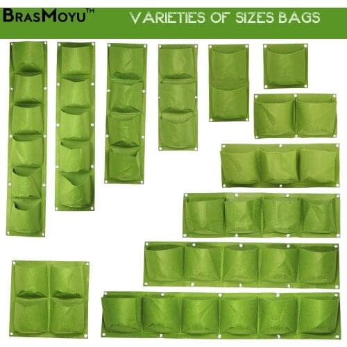 Green Grow Bags Cross Wall Hanging Planting Bag Garden Outside The Circle Round Flat Bottom Planting Gardening Bags Planting