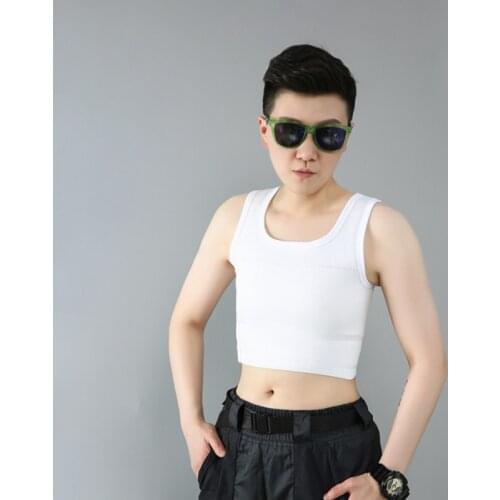 S-6XL Tomboy Trans FTM Les Chest BinderFlatten Breast Shaperwear Vest Bandage Tank Tops Women Sport Cosplay Corset Undershirt
