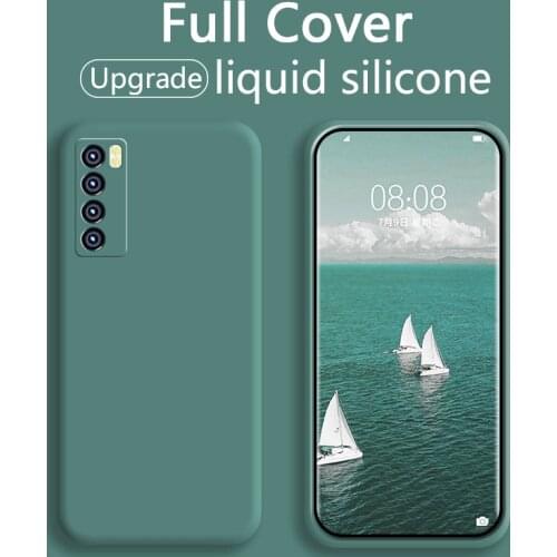 LOVECOM Liquid Silicone Case For Huawei P40 P30 P20 Lite P40 P30 Pro Mate 30 Pro 20 Lite Nova 7 Pro 7 8 SE Case Phone Back Cover