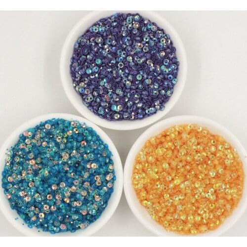 10g/lot 3mm Cup Round Loose Sequins PVC Paillettes Sewing Wedding Craft DIY Woman Dance Shinning Lentejuelas Accessories
