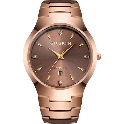 2020 Guanqin GQ30018 watch brand new fashion business leisure three pointer double calendar genuine waterproof and dustproof