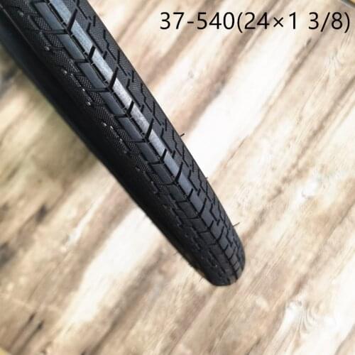 37-540) 24*1 3/8 Bicycle Tires 24 Inch Tires Bicycle Tires Black 24x1 3/8 Tires