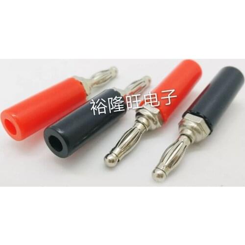 Smonisia 50pcs/lot 4mm Banana Jack Speaker Instrument Terminal Lantern Socket Free Welding Connector