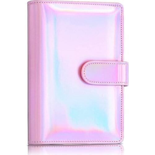 A6 Pu Leather Notebook Binder Cover, 6 Ring A6 Binder Budget Cash Envelopes,Planner Travel Journal Binder Cover