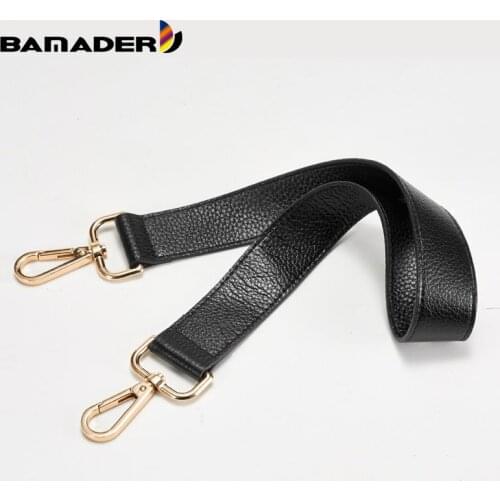 Bag Handle Accessories Woman 100% Genuine Leather Short Bag Strap With Thin Shoulder Bag Strap With Black Tote Bag Accessories