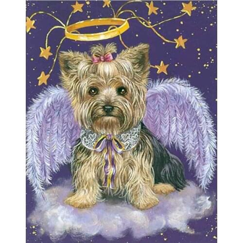 5D DIY Diamond Painting Yorkshire terrier Full Square Drill Picture Of Rhinestones Diamond Embroidery Animal Paint With Diamonds