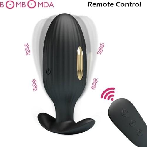 Electric Shock Anal Vibrator Dilator Anal Plug APP Remote Control Buttplug Male Prostate Massager Butt Plug Anus Sex Toy For Men