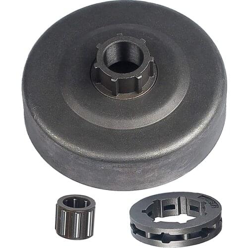 Clutch Drum+Sproket Rim 3/8-7+Sprocket Bearing for STIHL 066 MS660 Chainsaw