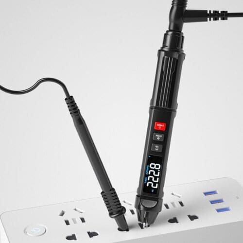 ET-666 Digital Multimeter Clear Reading Voice Broadcast Color Screen Non-contact Digital Pen Type Multimeter for Home