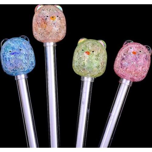 32 pcs/lot Kawaii Crystal Sumikko Gurashi Gel Pen Cute 0.5mm black Ink Signature Pens Promotional Gift Office School Supplies