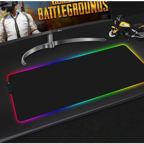 HECULAS Gaming Mouse Pad RGB LED Lighting 7 Colorful Mousepad Mouse Mat 25x35cm 30x80cm