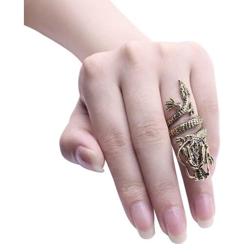 Punk Animal Ring Hip Hop Rock Retro Domineering Dragon Ring Personality Trend Mens Ring Jewelry Gift Christmas Gift Jewelry