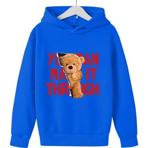 Comic Bear Sweatshirts 2-16Years Long Sleeve Toddler kids clothes girls Sweatshirt Childrens clothing Baby Sweater Cartoon top