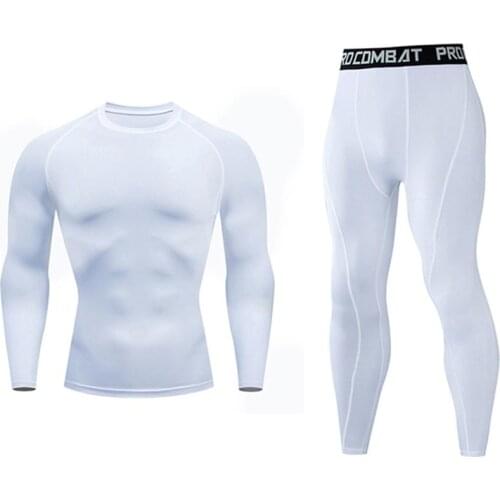 New Winter Men Thermal Underwear Sets Elastic Compression Set Long Johns for Men Polartec Breathable Thermo Sports Suits