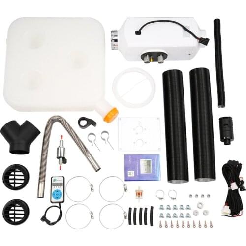 5000W Oil Fuel Heater Aluminum Alloy Air Parking Heater with Vent Duct Universal Heating Device For Car Trucks Boat Bus 12V