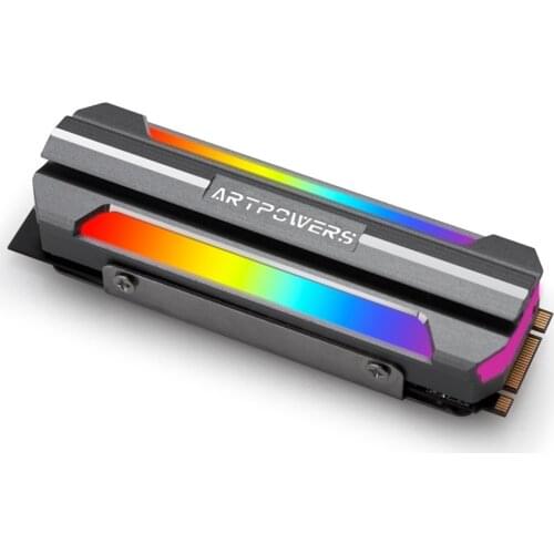 New M.2 SSD Heatsink Cooler Aluminum Alloy Sheet ARGB M.2 2280 NVME Solid State Hard Drive Heat Dissipation Radiator
