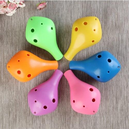Ocarina 6 Holes Fowl Ocarina Midrange C Flute Wind Orff Zelda Ceramic Flauta for Childen Toy Ocarina FLU10