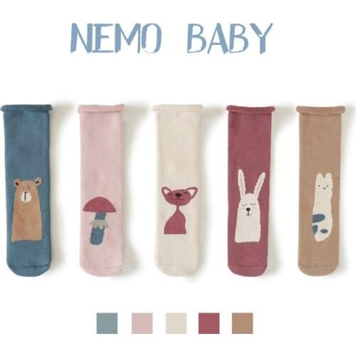 Autumn Winter Thick Warm Baby Stockings Plush Cartoon Long Socks for Kids Baby Boy Socks Baby Girl Socks Knee High 1-10Y
