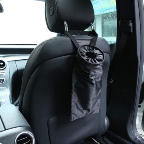 Portable Car Seat Back Garbage Bag Portable Car Trash Can Home Oxford Cloth Vehicle Garbage Organizer Bag Bracket