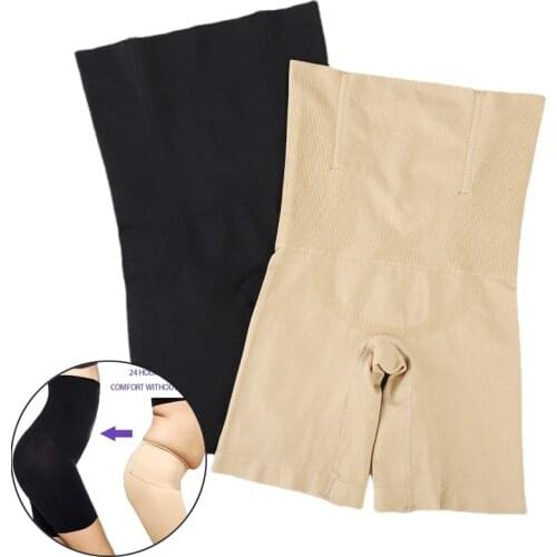 High Waist Strong Elastic Nylon Hip Lift Shorts Summer Safety Pants Breathable Abdomen Slimming Underwear Women Body Shaper