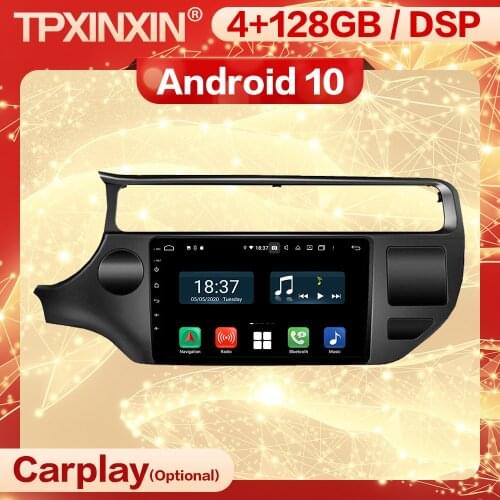 4+128G Carplay 2 Din Android 10 Stereo Receiver For KIA K3 RIO 2015 2016 2017 2018 2019 BT GPS Wifi Radio Audio Player Head Unit