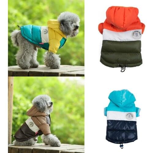 Warm Winter Dogs Clothes for Small Pets Jacket Clothing Costume Puppy Hoodie Light-weight Two Legs Coat Snowsuit Ski Chihuahua