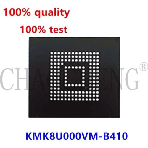 1piece)100% test very good product KMK8U000VM-B410 KMK8X000VM-B412 16G BGA reball balls Chipse