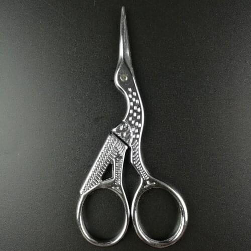 1PC Vintage Cross Stitch Sewing Scissors Bronze Silver Gold Bird Style Stainless Steel Scissor Embroidered DIY Handcraft Tools
