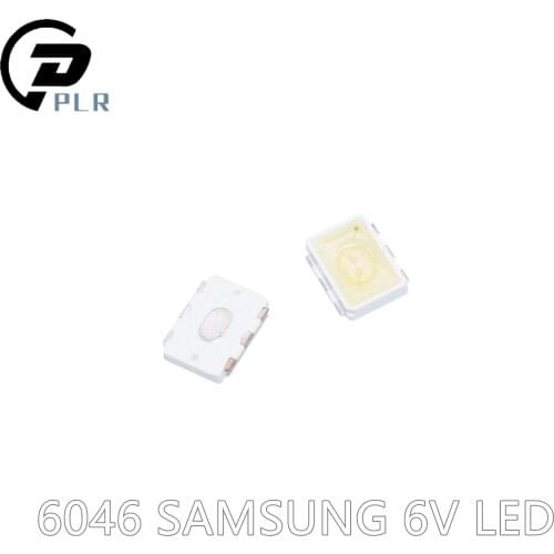 1000pcs LED 6046 Light Beads High Power 1W 6V Cool white For SAMSUNG Original LED LCD TV Backlight Application