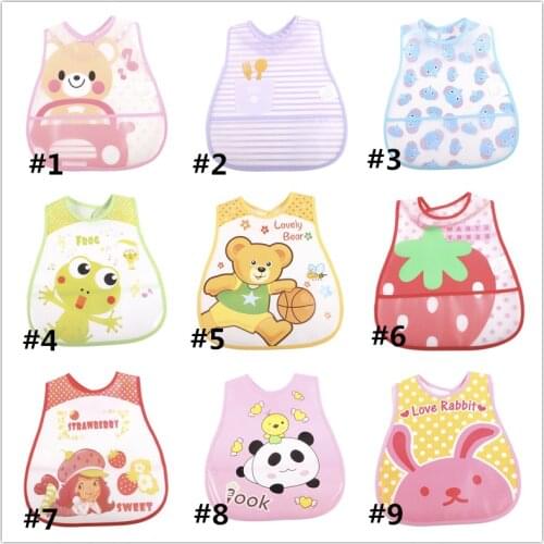 15pc/Lot Baby Bibs EVA Waterproof Saliva Towel Infant Bibs Burp Cloths For Children Feeding Boys Girls