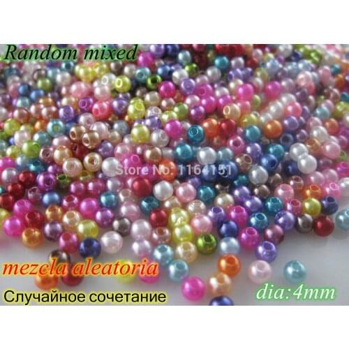 4mm 1500pcs mix colors Fashion DIY Loose garment accessories and jewelry findings sewing accessories leather craft