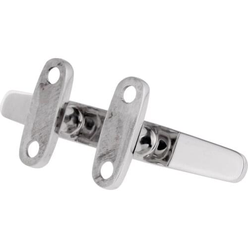 4x 4inch 316 Stainl Steel Mooring Hollow Base Cleat For Boat / Yacht