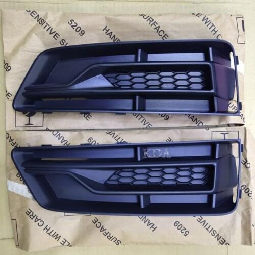 Auto Left Right Side Front Bumper Fog Light Grill Cover Racing Grills For Audi A4 Allroad 2017 2018 2019 8W0807681P 9B9