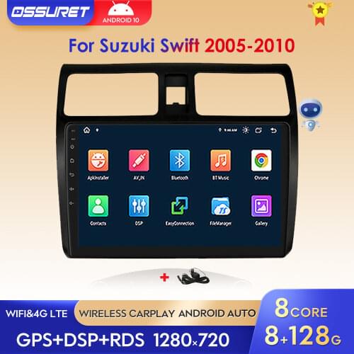 Android 10 Car Stereo GPS Navigation Multimedia Player For Suzuki Swift 2005-2010 Head Unit 10.1" screen multimidia car stereo