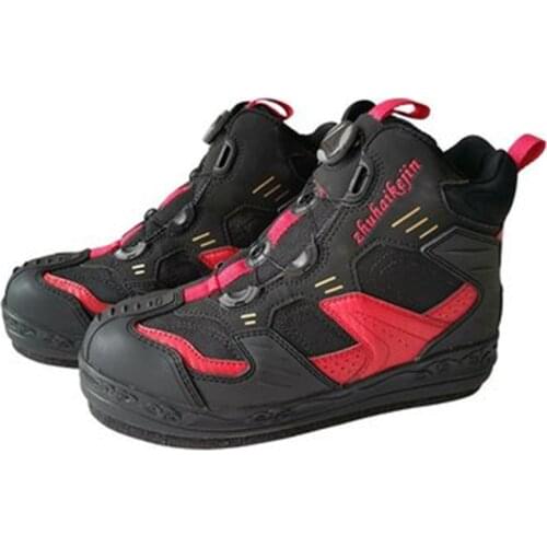 Fly Fishing Shoes Felt Sole With Nails 2020 New Upstream Boots Professional Self Locking Waders Climbing Hiking Skid-proof