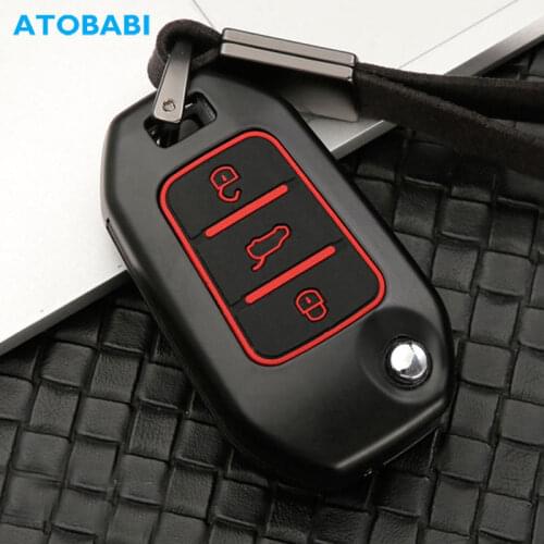 Zinc Alloy+Silicone Car Key Cover For Peugeot 208 GTI 308 SW 508 3008 4008 5008 Citroen C4 C5 DS5 C4 Cactus Picasso Remote Case