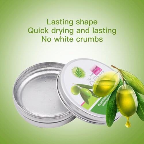New Arrival Long-lasting Olive Edge Control Hair Oil Wax Cream Broken Hair Finishing Anti-Frizz Hair Fixative Gel 75g