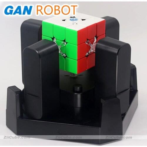 GAN Magic Cube 3x3x3 3x3 Robots Magic Puzzles' Recovery Aid Helper GAN Cube Robot Bluetooth Professional Educational Game Black